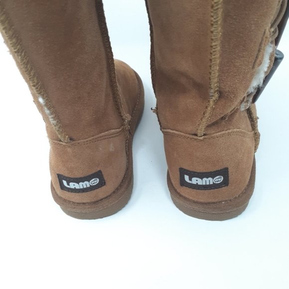 LAMO Youth Chestnut Brown Toggle Boots - Picture 3 of 9